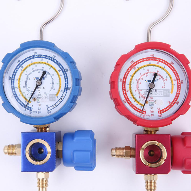 Refrigerant Pressure Gauge VMG-1 High and Low Pressure Single Meter Valve Refrigerant Fluoride Meter HVAC Tools