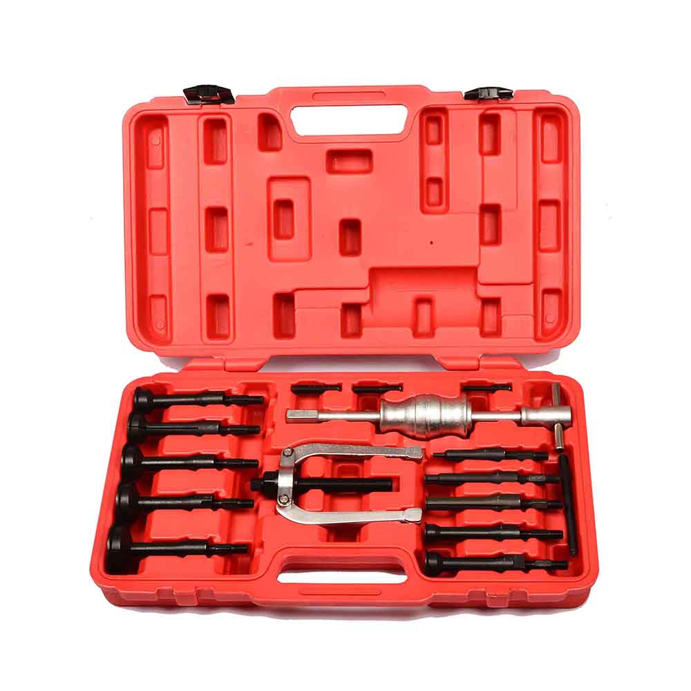 16pcs Blind Hole Pilot Internal Extractor/Remover Bearing Puller Set W/ Red Case