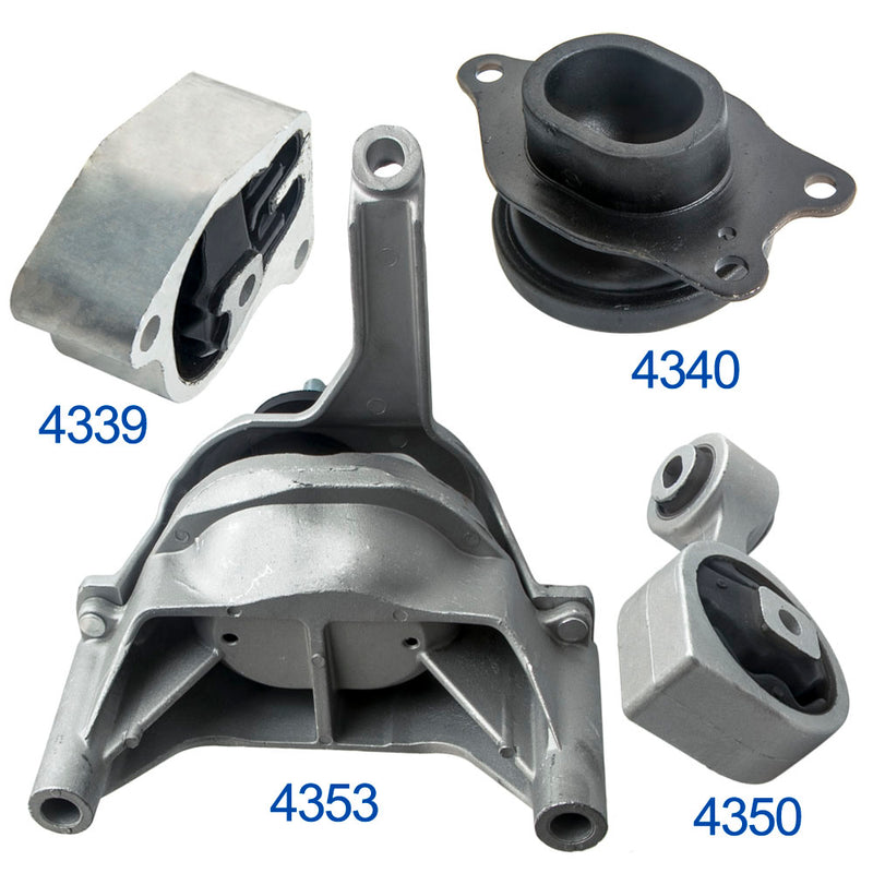 4 PCS Transmission Engine Mount Kit for Nissan Altima 2.5L Auto CVT 2007-2012