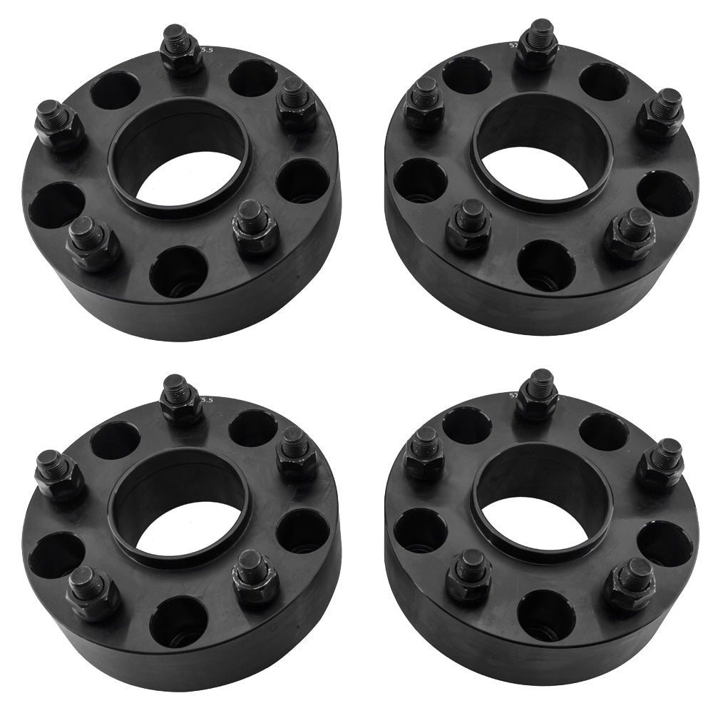 2pcs Professional Hub Centric Wheel Adapters for Dodge Dakota Ram Durango 2002-2011 Black