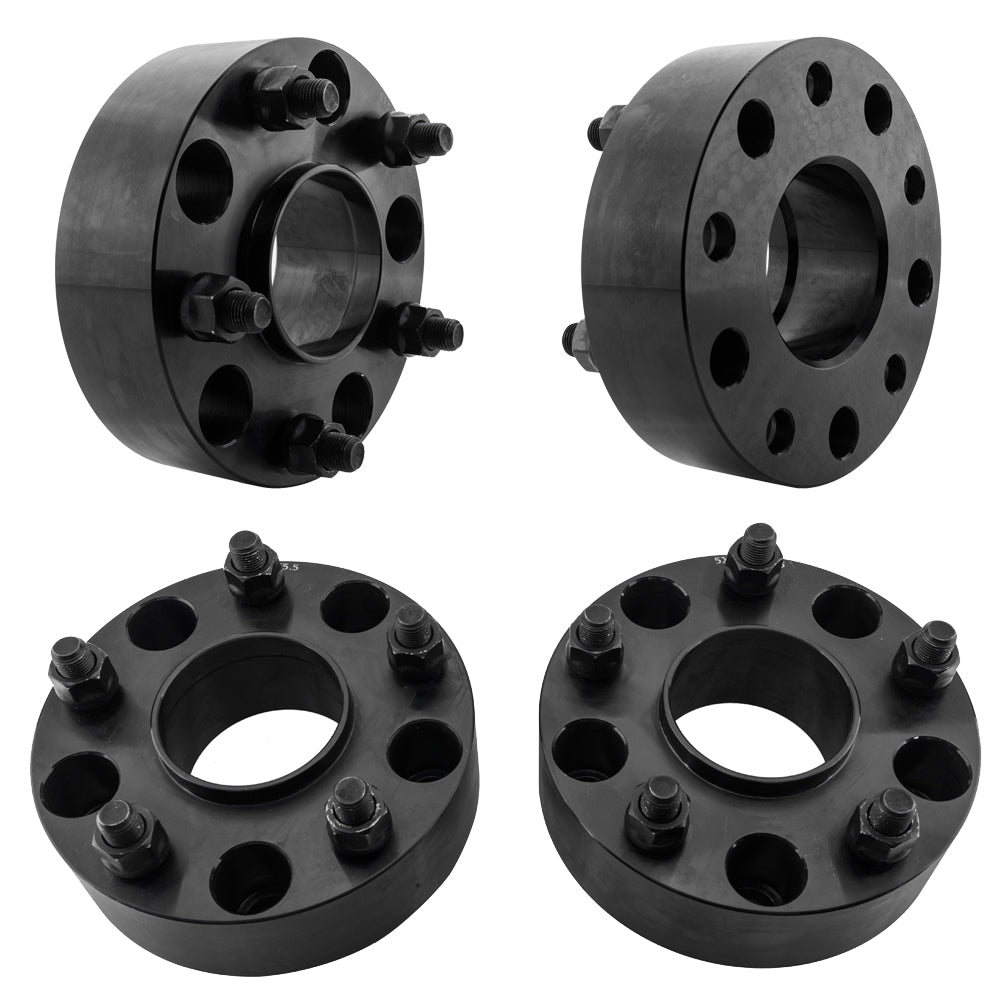 2pcs Professional Hub Centric Wheel Adapters for Dodge Dakota Ram Durango 2002-2011 Black