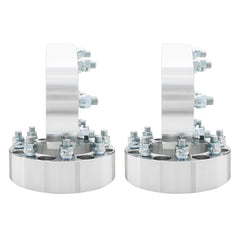 2pcs Professional Hub Centric Wheel Adapters for Dodge Ram 2500/3500 Ford F-250/F-350 Silver