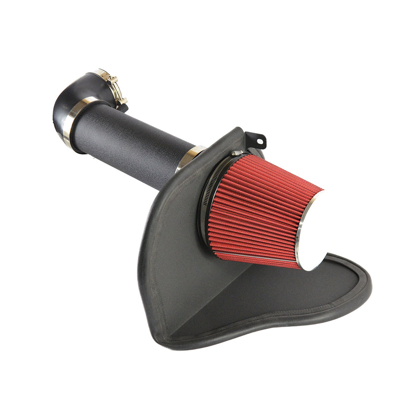 Intake Pipe with Black Wrinkle & Red Air Filter for 2005-2010 Dodge/Chrysler V8 5.7L/6.1L