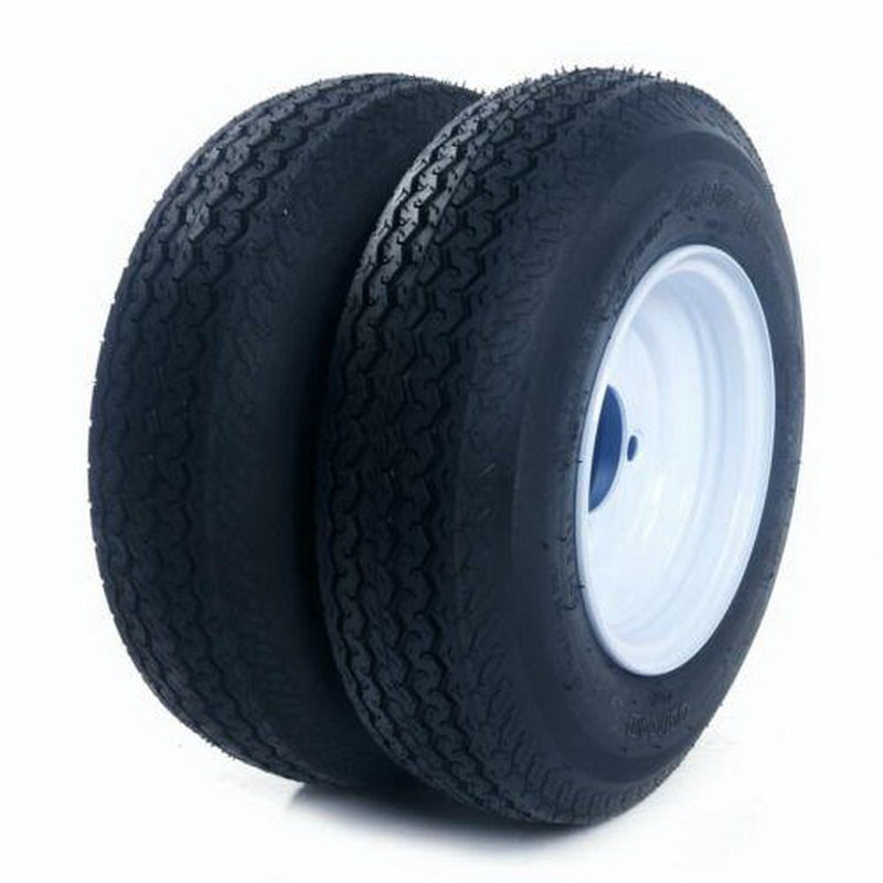 2pcs Trailer Tires & P819 Rim Width: 3.75" / 9.52cm 4 lugs on 4" Center 590 lbs