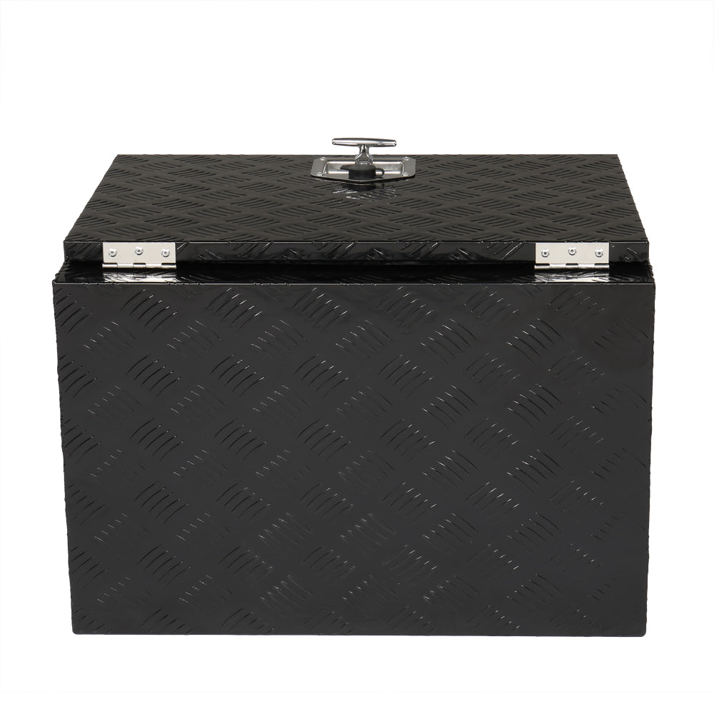 24 "Aluminum Five Pattern Toolbox Single Lock Black