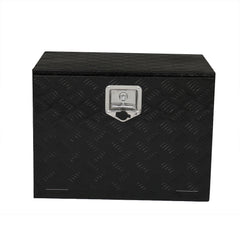 24 "Aluminum Five Pattern Toolbox Single Lock Black