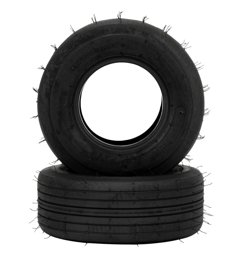 Set of 2 13x5.00-6 Rib Tires 4 ply Lawn Mower Garden Tractor 13-5.00-6 13x500x6