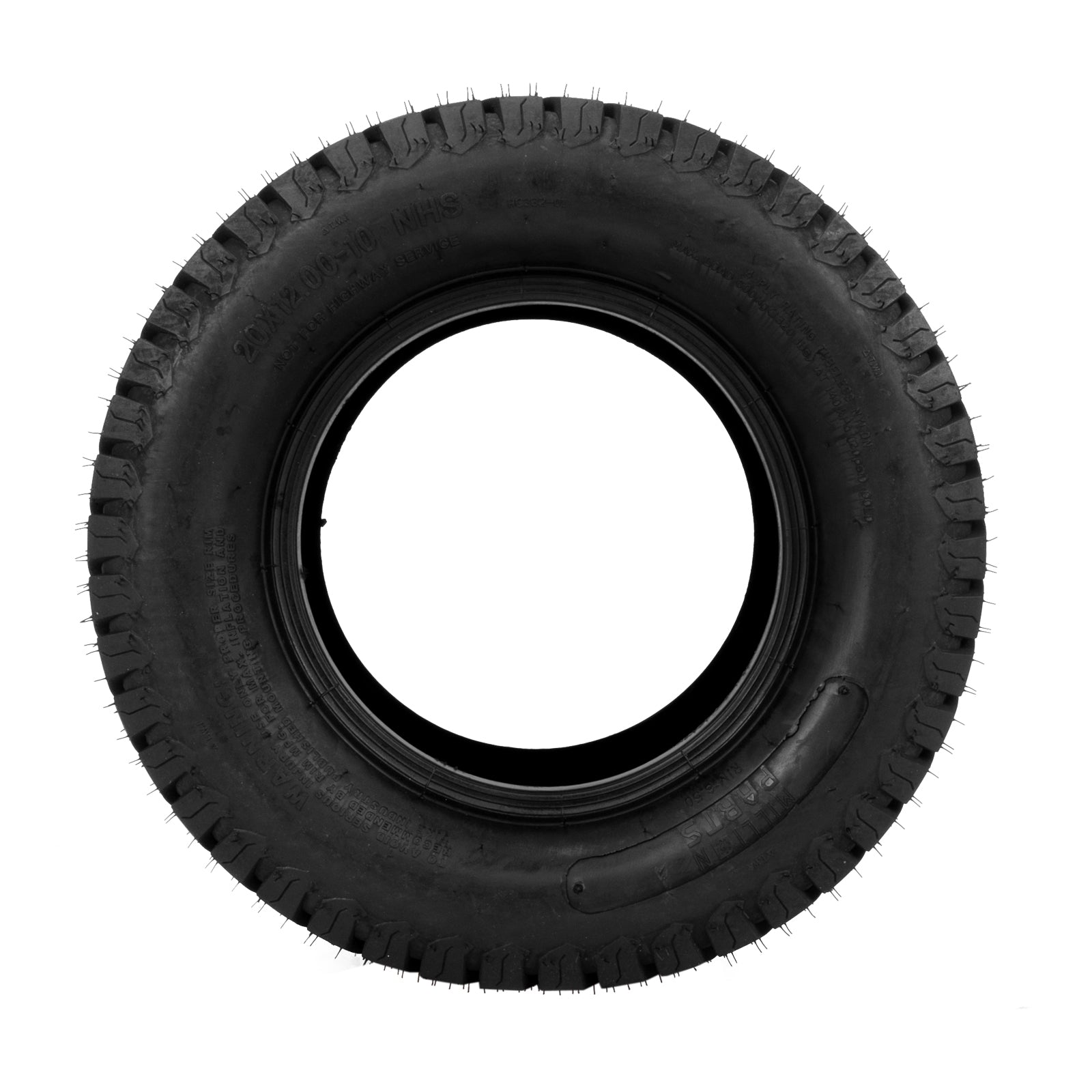 2PK * 20x12-10 Lawn Mower Turf Tires 20x12.00-10 P332 4PR Garden Tires PSI:20