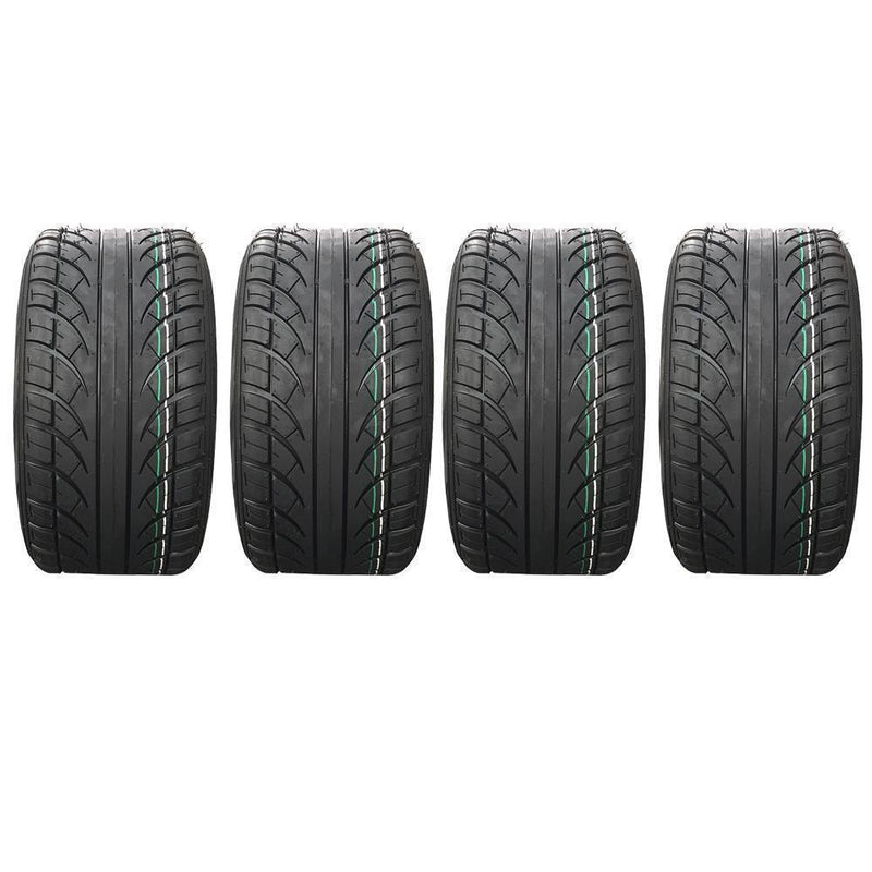 Set of 4 205/50-10 4PR Street & Turf Golf Cart Tires Tubeless 250 50 10