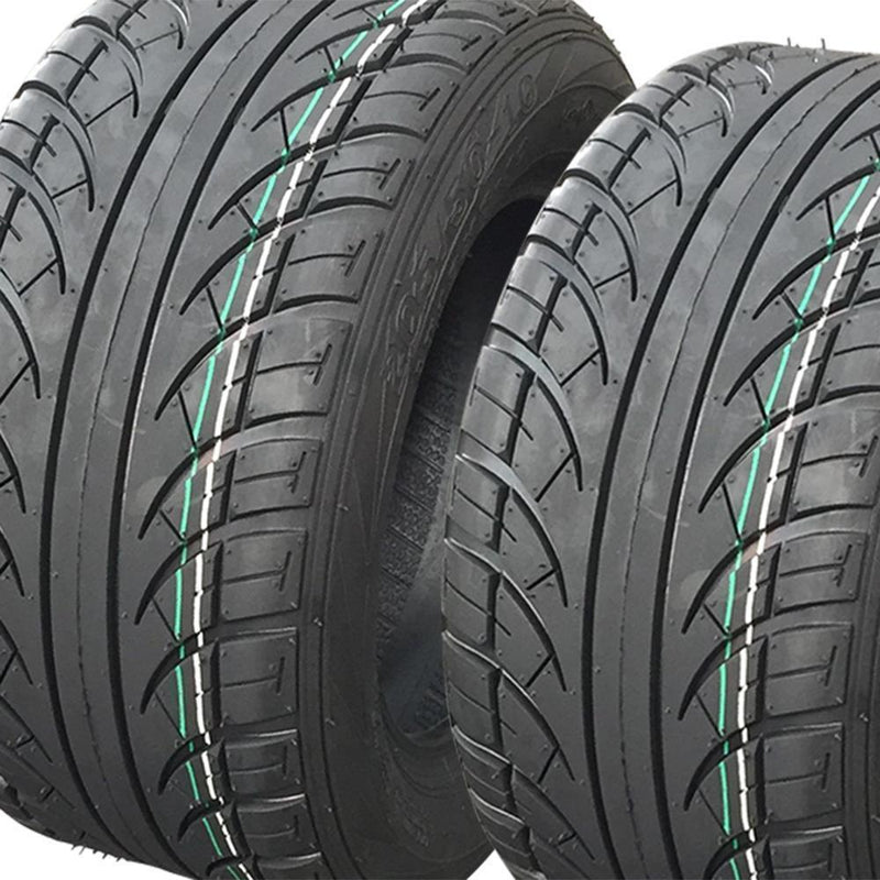 Set of 4 205/50-10 4PR Street & Turf Golf Cart Tires Tubeless 250 50 10