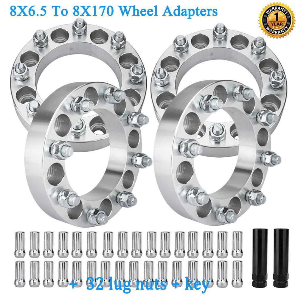 8X6.5 to 8X170 Wheel Adapter 9/16-18 Lug For Dodge 1.5 Inch Ford Wheel *4