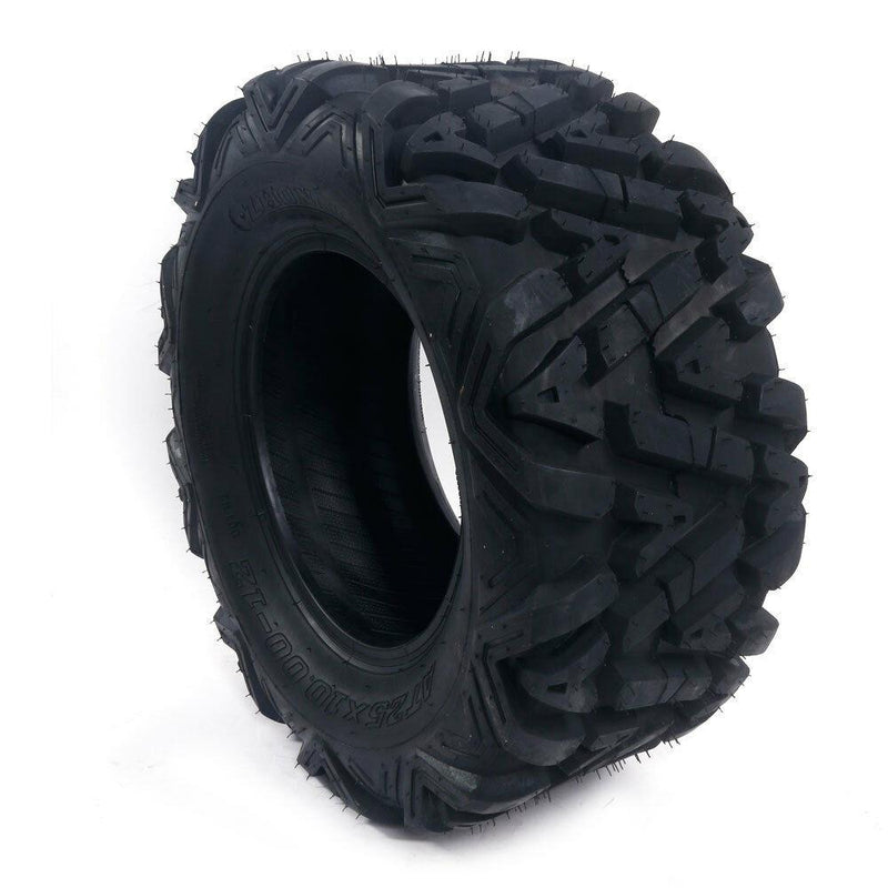 Four 6.61 lbs ATV Go Kart Tires 145/70-6 4PR B 4 Ply Rated Black