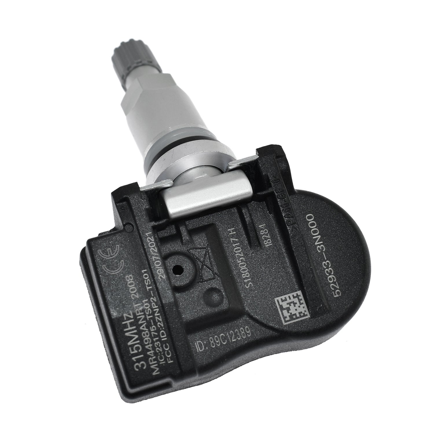 Compact PRO Series 315MHz TPMS Tire Pressure Sensor | Preprogrammed for Select 25+ Korean Brand Models Rubber Valve Stem 529332M550 529333N000