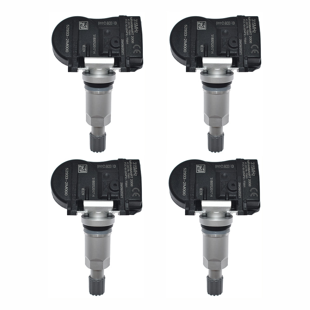 4Pcs TPMS TIRE PRESSURE SENSOR For Hyundai Accent Kia Forte 52933-2M000