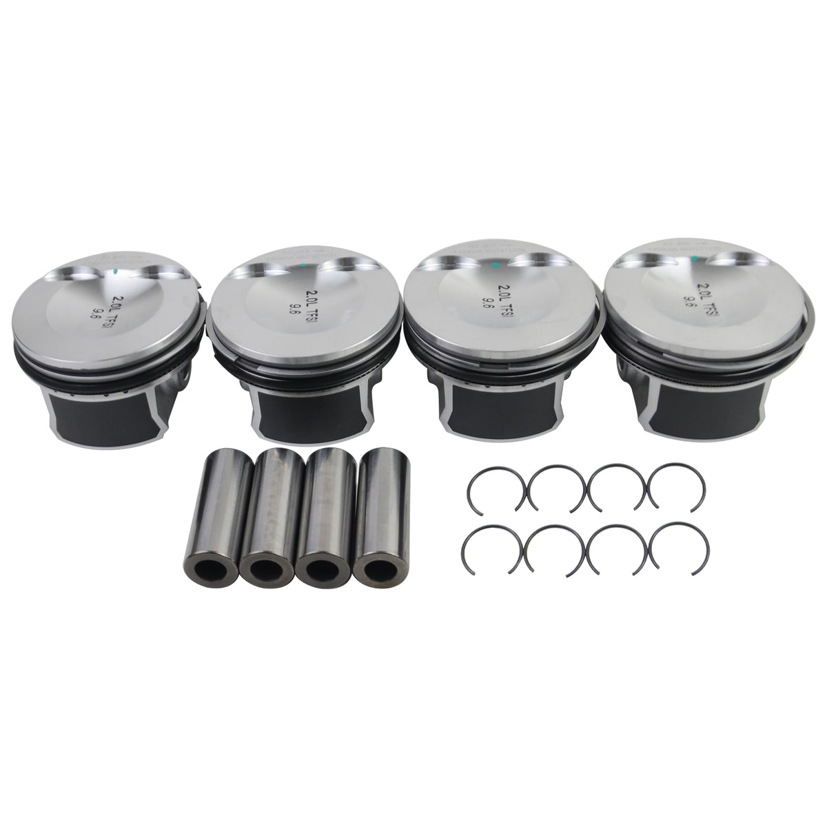 4x Pistons Ø21mm Fits 2.0 TFSI Audi VW A3 A4 Q5 TT Jetta GTI Passat 2008-2011 06H107065AB 06H107065AH 06H107065BE