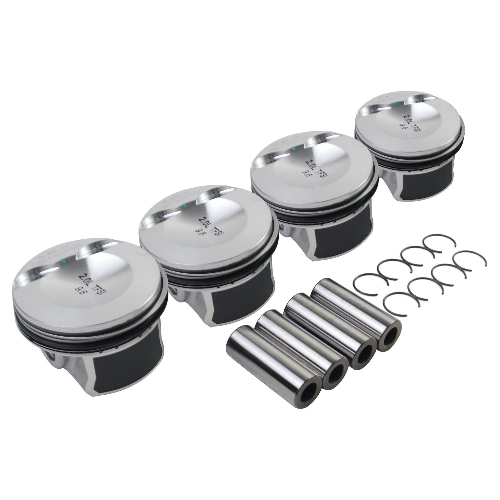 4x Pistons Ø21mm Fits 2.0 TFSI Audi VW A3 A4 Q5 TT Jetta GTI Passat 2008-2011 06H107065AB 06H107065AH 06H107065BE