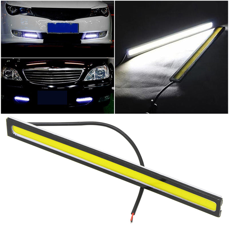 12V LED Light Bar DRL Daytime Running Light Fog Light COB Car Light Driving White