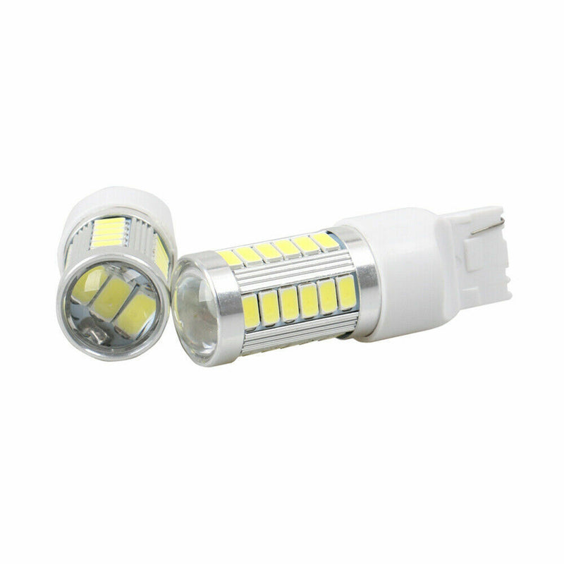 T20 LED White 7443 7440 5630 33-SMD Dome Map Car Backup Reverse Light Bulb