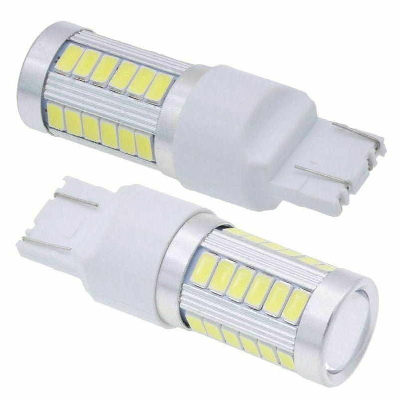 T20 LED White 7443 7440 5630 33-SMD Dome Map Car Backup Reverse Light Bulb