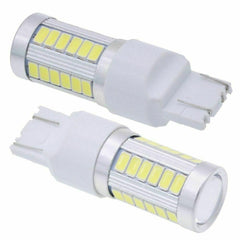 T20 LED White 7443 7440 5630 33-SMD Dome Map Car Backup Reverse Light Bulb