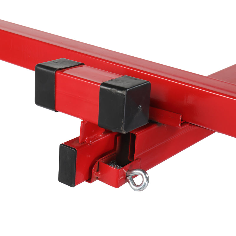 11ft Drywall Lift Panel Crane Rolling Casters Lift Construction Tools 150lbs Heavy Duty Bracket Red