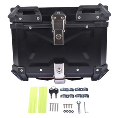 45L Balck Waterproof Motorcycle Luggage Tail Box, Trunk Storage, Scooter Top Case