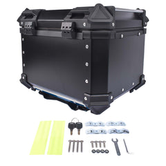 45L Balck Waterproof Motorcycle Luggage Tail Box, Trunk Storage, Scooter Top Case