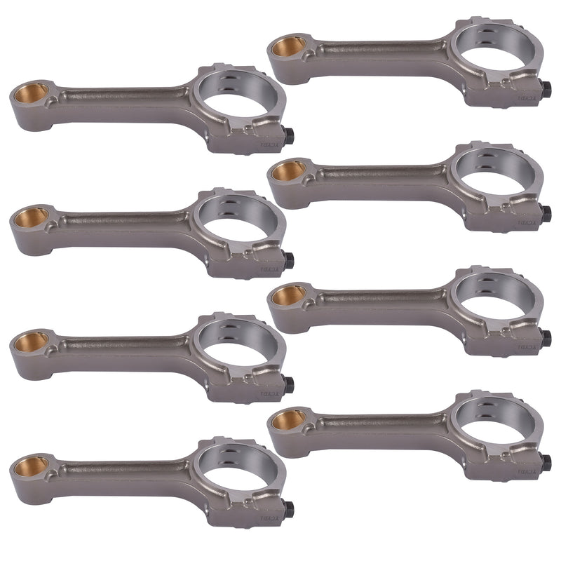 Set of 8 Floating Pin Connecting Rod w/ Bushing For GM 5.3L 6.0L LS2 LS3 Gen IV