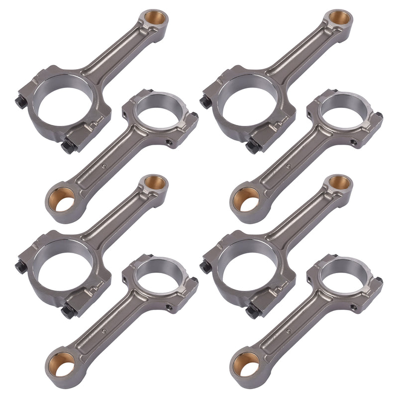 Set of 8 Floating Pin Connecting Rod w/ Bushing For GM 5.3L 6.0L LS2 LS3 Gen IV