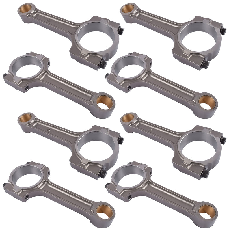 Set of 8 Floating Pin Connecting Rod w/ Bushing For GM 5.3L 6.0L LS2 LS3 Gen IV