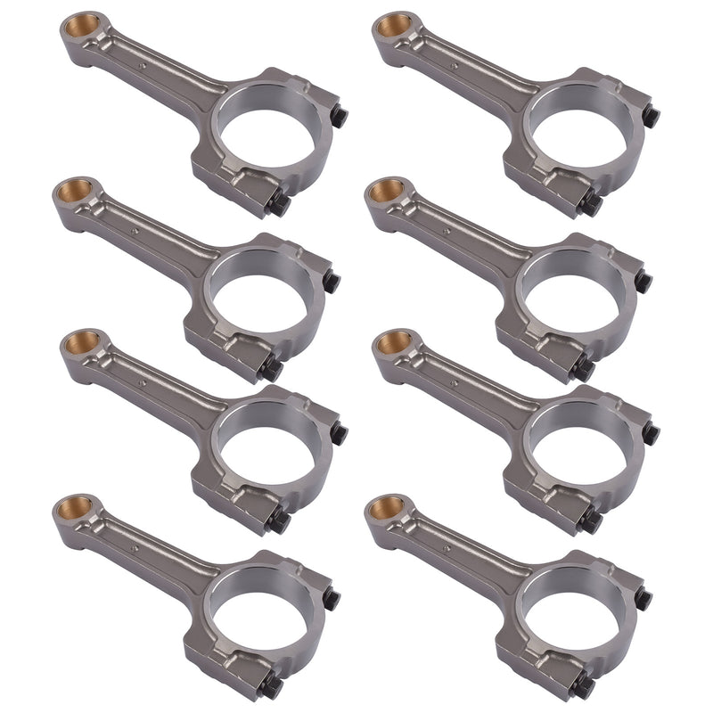 Set of 8 Floating Pin Connecting Rod w/ Bushing For GM 5.3L 6.0L LS2 LS3 Gen IV