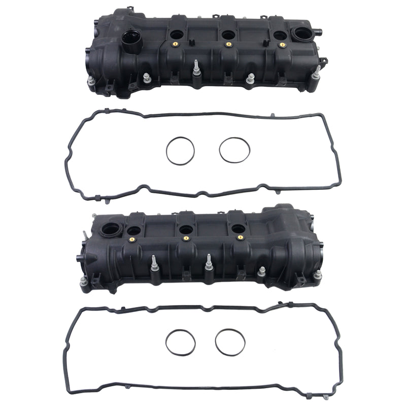 Pair Valve Covers w/ Gaskets For Dodge Ram Jeep Cherokee Chrysler 300 3.6L 11-19 5184069AN 5184068AN