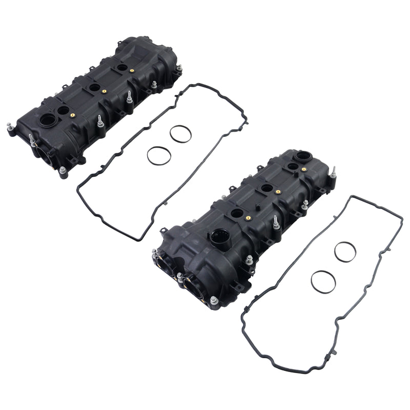 Pair Valve Covers w/ Gaskets For Dodge Ram Jeep Cherokee Chrysler 300 3.6L 11-19 5184069AN 5184068AN