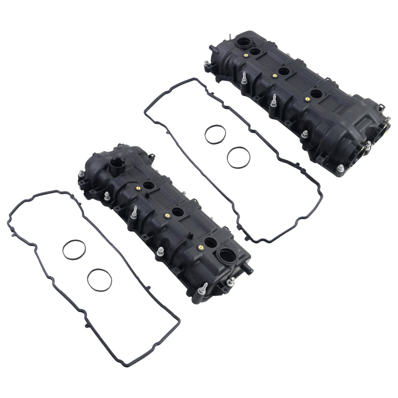 Pair Valve Covers w/ Gaskets For Dodge Ram Jeep Cherokee Chrysler 300 3.6L 11-19 5184069AN 5184068AN