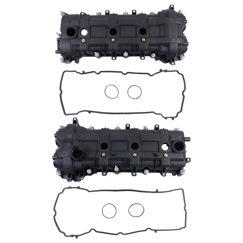 Pair Valve Covers w/ Gaskets For Dodge Ram Jeep Cherokee Chrysler 300 3.6L 11-19 5184069AN 5184068AN