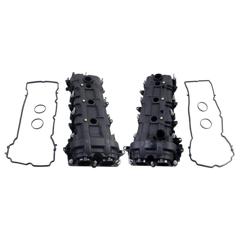 Pair Valve Covers w/ Gaskets For Dodge Ram Jeep Cherokee Chrysler 300 3.6L 11-19 5184069AN 5184068AN