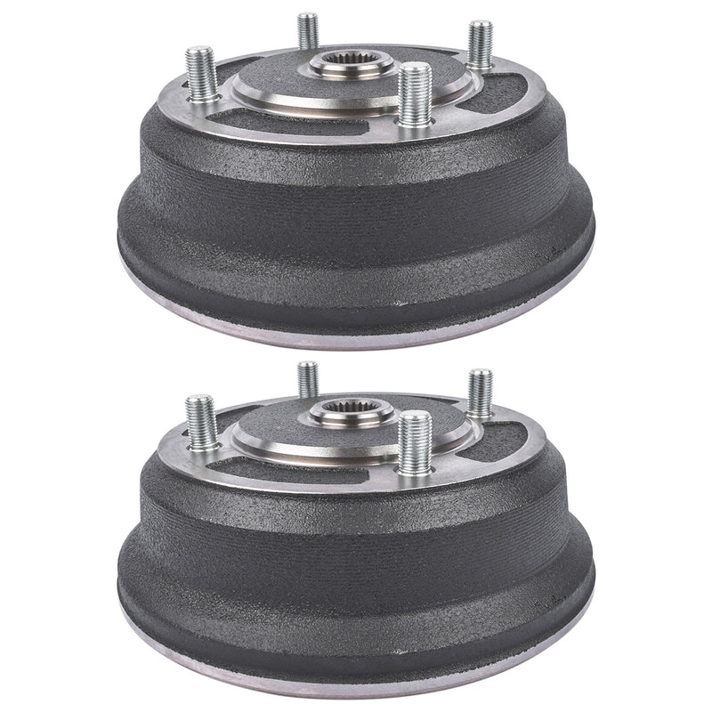 Pair For Kawasaki Mule 3000 3010 4000 4010 KAF950B 4x4 Diesel Front Brake Drums