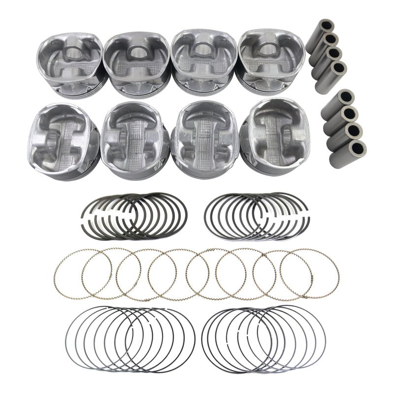 Pistons & Rings Set For Dodge Ram Chrysler Jeep Commander V8 99.50mm Vin 2, D H 05086010AB 05086010AA 05086010AC