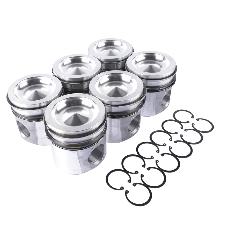 Pistons & Rings Kit For Dodge Ram 2500 3500 5.9L Cummins 24V 2004-2006 3966678 3970192 4089669