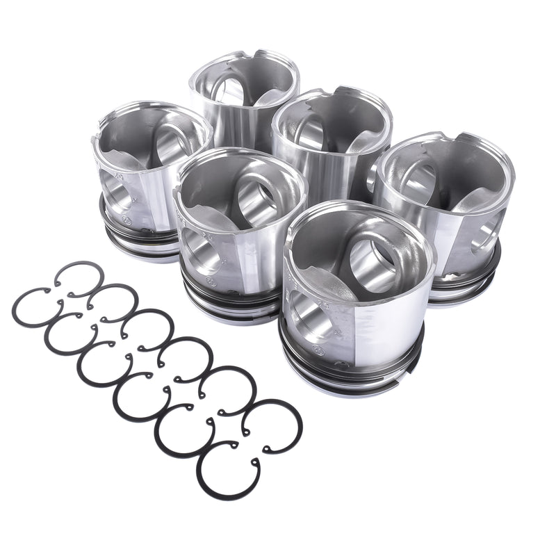 Pistons & Rings Kit For Dodge Ram 2500 3500 5.9L Cummins 24V 2004-2006 3966678 3970192 4089669