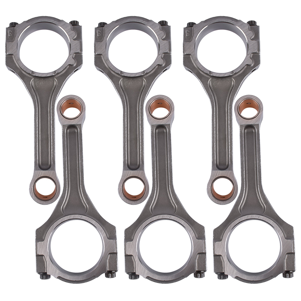 6Pcs Engine Connecting Rod Set for Hyundai Azera Kia Sedona Sedan Sport Utility Van 2011-2021 235103L100 235103CFA0