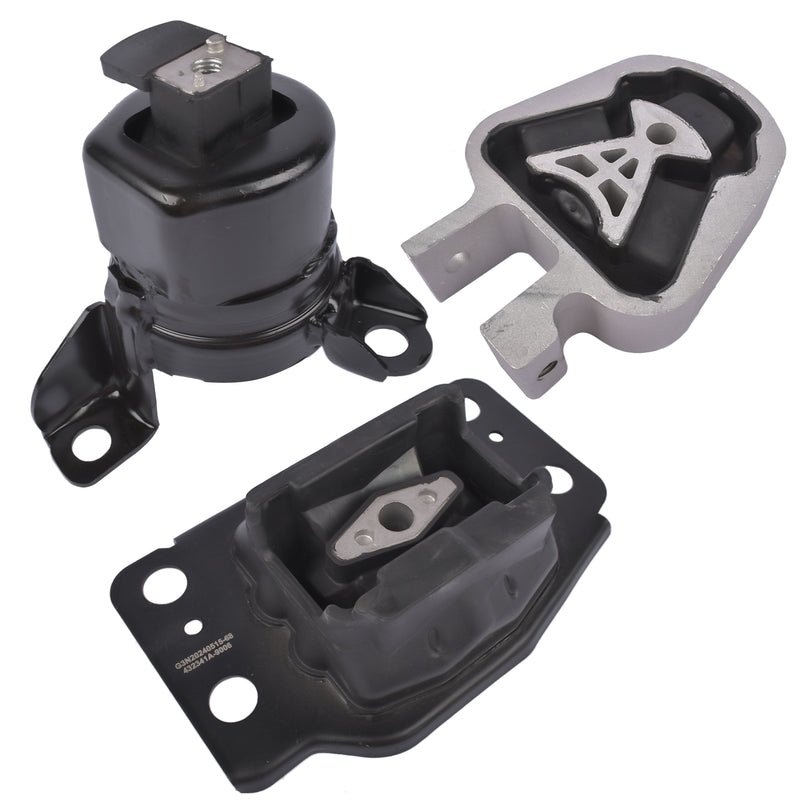 Set of 3 Motor & Trans Mount for 2013-2020 Ford Fusion 2.5L Auto Trans