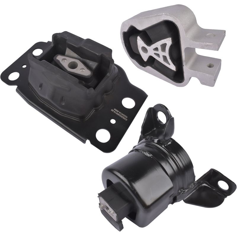 Set of 3 Motor & Trans Mount for 2013-2020 Ford Fusion 2.5L Auto Trans