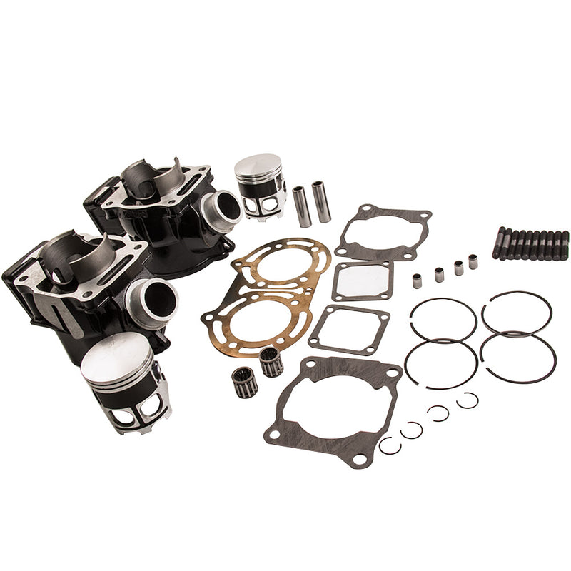 2 Cylinder Head Piston Gasket Top End Kit for Yamaha Banshee YFZ350 350 1987-06