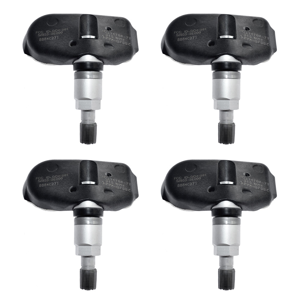 4pcs TPMS Tire Pressure Sensor for Hyundai Accent Tucson Sonata Kia Amanti Sorento Sportage 52933-3E000