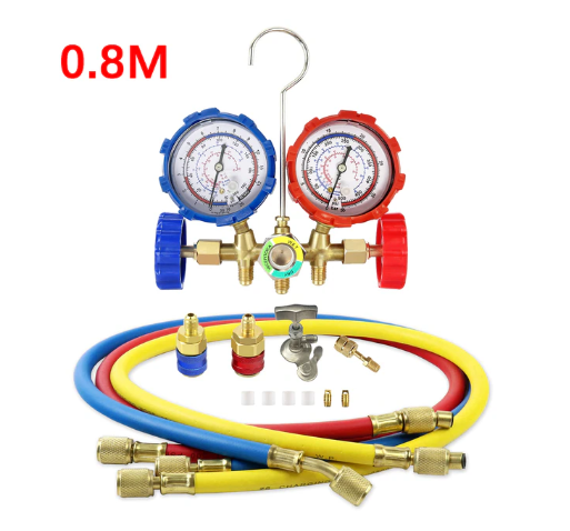 R12 R22 R404A R134A Refrigerant Manifold Gauge Air Condition Refrigeration Set