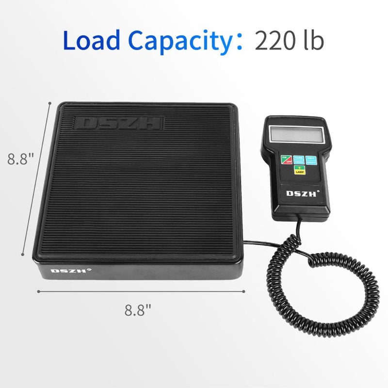 RCS-7040 Electronic Digital HVAC A/C Refrigerant Charging Scale Freon Weight with Case