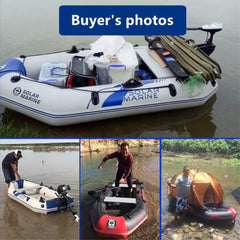 3 Person 230 CM Inflatable Fishing Boat Rowing Kayak Canoe Hovercraft