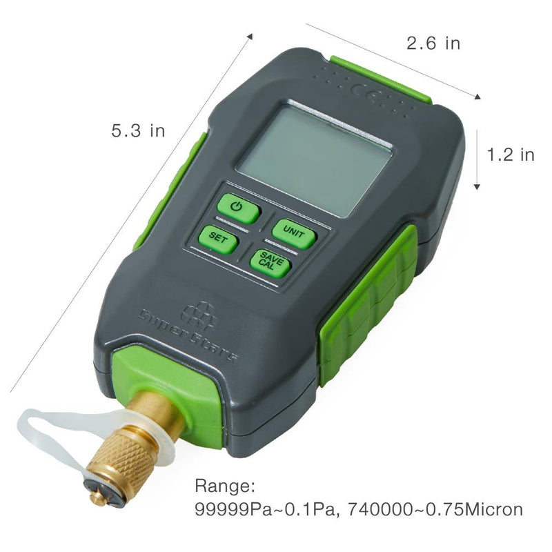 ST-VG90 Digital Vacuum Gauge Digital Display Electronic High-precision Pressure Counting Display Vacuum Gauge