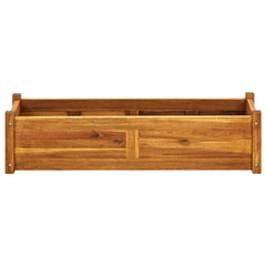 Acacia Wood Raised Garden Bed 39.4 x 11.8 x 9.8 Inches